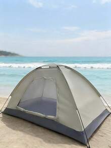 1 cort de camping cu plasă de țânțari, portabil și ușor de asamblat, acoperit cu argint pentru umbrire solară, potrivit pentru activități în aer liber, camping, parc, picnic, pescuit, echipament de camping, articole esențiale pentru camping - Multicolor - Vizualizare 14