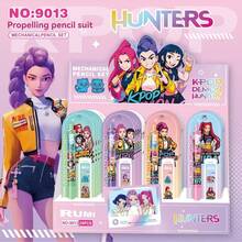 1 Set K-Pop Magic Hunting Girl Group Pencil, Cartoon Pencil, Brush Pen And Stationery Supplies, Beloved By Students, No Sharpening Needed, Continuous Pencil And Brush Pen - Multicolor - View 6