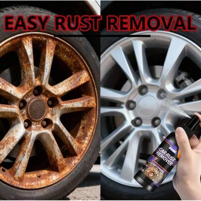 Multi-Purpose Car Rust Remover Spray - Auto Iron Powder Derusting & Anti-Corrosion Body Cleaner