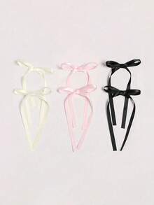 6 件装女士涤纶丝带蝴蝶结发夹，蕾丝发夹，优雅芭蕾 Y2K 别致发饰，适合日常使用发饰套装情人节情人节爪夹，学校用品，学院，蝴蝶结，可爱