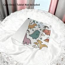 1个高透明防摔TPU平板电脑保护套，高清恐龙UV印刷，兼容iPad 11（2025款）、iPad Mini 6/7、iPad Air 1/2、iPad Air 4/5/6/7、9.7英寸iPad（2019/2020/2021款）、10.2英寸iPad（10/11款）、iPad Air 11（2024/2025款）、iPad Pro 11（2024款）、iPad Pro 11（2018-2022款）、iPad Pro 12.9英寸/iPad Air 13。