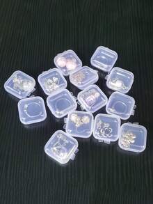 20个透明首饰/耳塞收纳盒，性别揭晓派对用品，生日、婚礼、派对的完美礼物，送给同事、朋友和家人的理想之选，返校必备