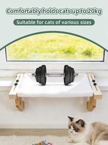 1pc Cat Window Perch, Adjustable Cat Window Sill Bed, Suitable For Windows, Bedside, Drawers And Cabinets - Multicolor - View 5