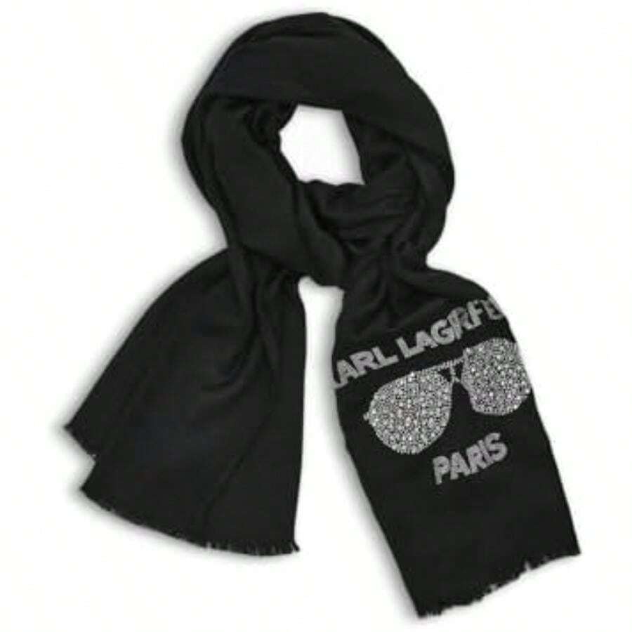 Womens Sunglasses Krystal Pashmina Sparkly Scarf(Talla Única Negro -) - Multicolor - Ver 1
