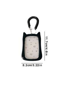 Thick Anti-Fall Cat Silicone Acrylic Photo Card Holder Keychain Student ID Card Campus Card Protective Case Back To School Supplies - Color - View 9