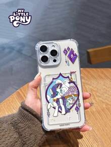 MY LITTLE PONY Official Genuine Phone Case, Card Holder Phone Case, Shock-Proof & Scratch-Resistant Phone Case Compatible With IPhone 17, 17 Pro, 17 Pro Max, 11, 12, 13, 14, 15, 16 Pro, 16 Pro Max, 14 Plus, 15 Plus, 16 Plus, XR, XS Max, Women's Exclusive Phone Case - Clear - View 3
