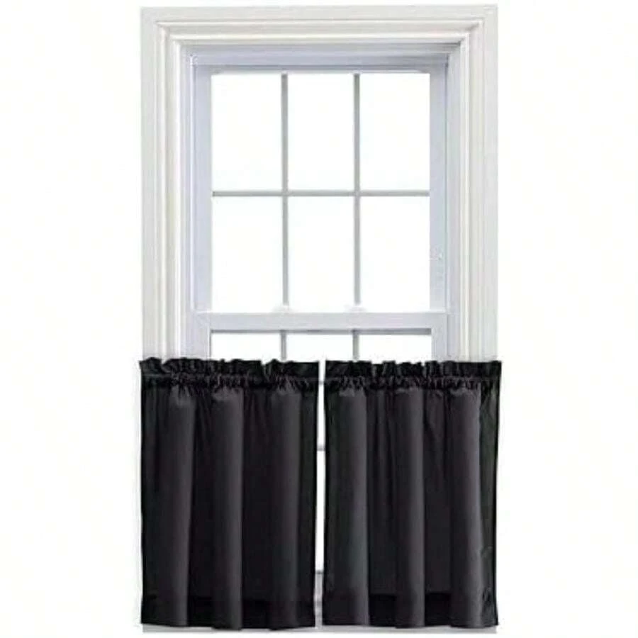 Ellis Curtain Stacey Balloon Cenefa, 56 x 30 Tiers, , 1 uds. por Paquete(71.1An x 61Al cm (1 Paneles) Negro) - Multicolor - Ver 1