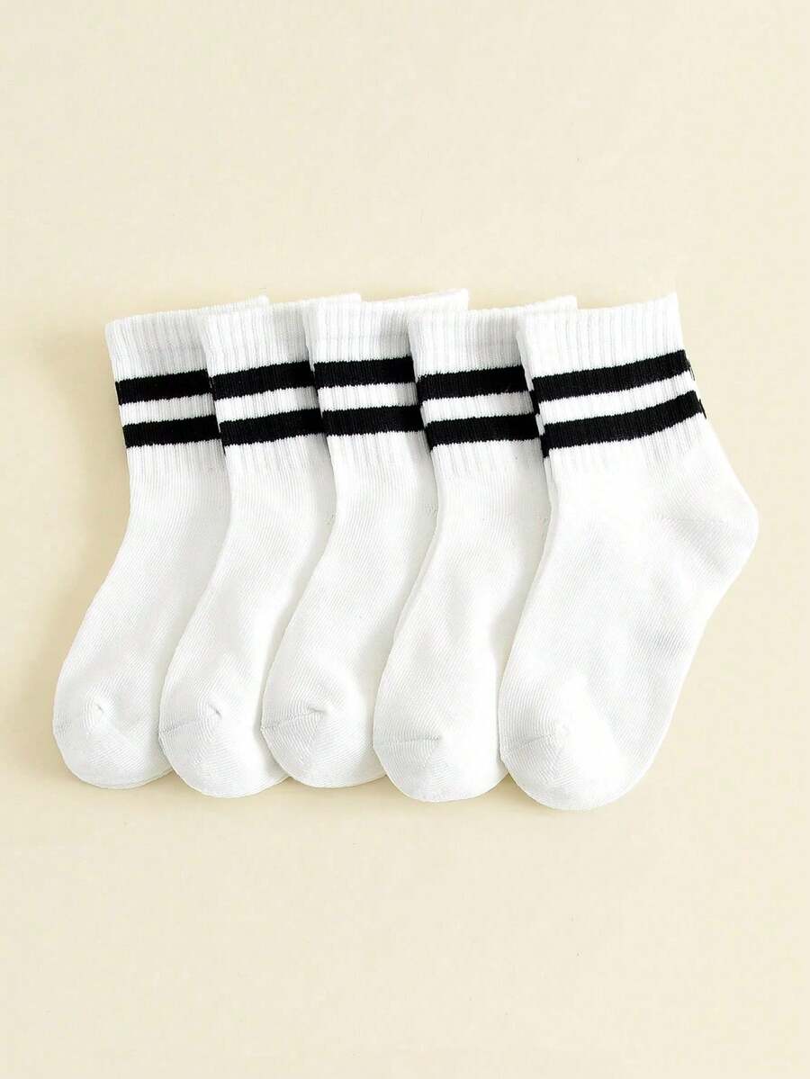 6 đôi tất cổ ngắn cho trẻ em trai và gái - Nhiều màu - Xem 1