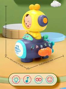 四合一变形太空穿梭蜜蜂玩具：可变形为4种可爱表情，配备彩色灯光、全方位轮子、自动避障功能以及炫酷的音乐和灯光模式。孩子们可以和这款小蜜蜂玩具一起玩耍跳舞，也是派对礼物的好选择。 - 彩色 - 查看 10