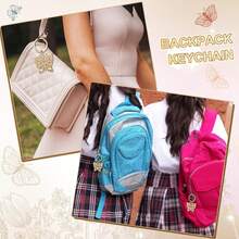 10/20 Sets Butterfly Keychain Party Favor Butterfly Thank You Keyring Gift Metal Animal Keychain Souvenir Thank You Tag For Guest Baptism Baby Shower Wedding Birthday Thanksgiving (Gold) - Gold - View 9