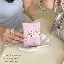 Cartoon Cat Wallet Card Holder Coin Purse Cute & Compact Women Card Case For Women Wallet Mini Wallet Purse Wallet Small Wallet Cute Wallet Travel Essential Badge Holder Id Card Holder Id Holder Money Wallet - Multicolor - View 5