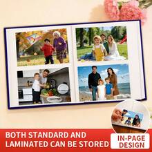 6-Inch Photo Album With 200 Pockets, Large Capacity, Velvet Material, Creative Family & Couple Commemorative Album, Christmas Gift, Perfect Gift, Commemorative Album, Exquisite Gift, Family Photo Album - Multicolor - View 5