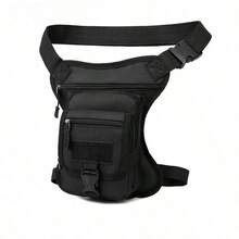 腰带式斜挎包，实用皮革包，带大腿口袋，户外臀包 - 彩色 - 查看 16