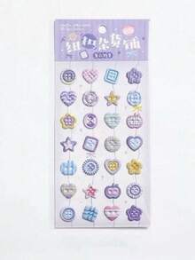 3D立体可爱贴纸，精致装饰贴纸，海绵塑料材质，两种款式可选。可用于制作贴纸簿、笔记本、冰箱贴，以及装饰手机壳。也适用于家庭聚会、生日派对、圣诞节等各种场合。推荐作为礼物送给朋友和孩子。