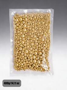 400g/14.1oz Edible Gold Cake Decorating Sprinkles, Mixed-Size Pearl Candies, Ideal For Baking Decor, As Well As Decorating Cakes, Cupcakes, Cookies, Donuts And Ice Cream. Perfect For Birthday, Valentine's Day And Christmas Party Decorations. - Multicolor - View 14