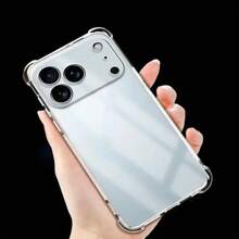 Phone case: Shockproof TPU transparent phone case suitable for  17 Pro Max, air lens protection back case suitable for  16, 15, 14, 13, 12, 11 PRO MAX, XS, XR, X; transparent phone case, screen protector set, charging case, ultra-thin - Estilo 1 (1 pieza) - Ver 9