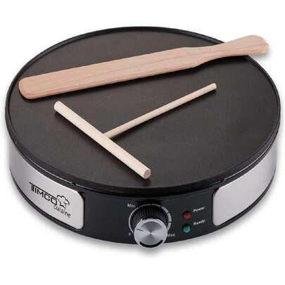 Crepera Electrica Plancha Antiadherente de 31 cm Control de Temperatura Ajustable 1100 W  CREP515M,38084729