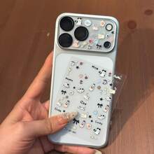 Small Animal Stickers+Transparent Lens Film, Kitten, Bunny, Camera Lens Protection Film, Compatible With Apple 17 Pro Max/17 Pro, Glass Film Cover, Providing Fashionable Protection For Your Phone - Kitten Stickers + Transparent Lens Film - View 2