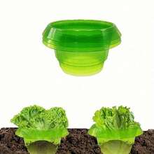 10/20个装防蜗牛和昆虫花盆盖 - 圆形植物保护盖，适用于花园、草坪护理和害虫防治 - 綠色 - 查看 3