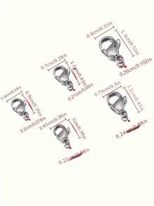 20/30/50pcs Stainless Steel Lobster Clasps, Secure Claw Connectors For Bracelet Necklace Chain, DIY Jewelry Making Supplies