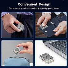 1pc Stylish EDC Tactile Slider, Stress Relief Tool - Metal Playing Card Slider With Tactile Feedback, A Portable Daily Sensory EDC Item And Desktop Gadget. It Is Both A Men's EDC Toy And A Desktop Accessory, Also An Ideal Gift For Boyfriend, Father And Coworkers. - Multicolor - View 9