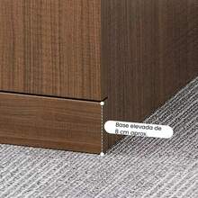 Escritorio Con Cajones Baal Melamina De 140*60*74.2cm,Resistente Repisas,Diseño Minimalista,Apto para Oficinas - Marrón - Ver 8