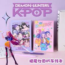 1pc Random Girl Group Sketch Book, K-POP Girl Group Character Miraru Mica, Cartoon Girl Coloring Book - Multicolor - View 2