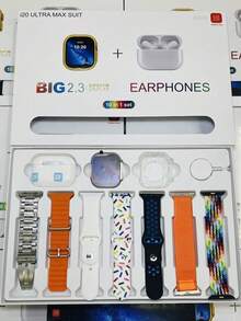 Luxury 10-In-1 Smartwatch Bundle With Wireless Earbuds & Multi-Band Set – HD Touch Screen Fitness Watch, Health Tracking, Waterproof, Compatible With IPhone17Series / IPhone16/15 & Android - Multicolor - View 9