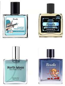 Roxelis 4-Pack Of Men's Spray Perfumes - Calming Floral Scent, Gift Set For Daily Wear, Date Night, Present,Gifts For Men And Women Suitable For Valentine's Day, New Year's Day, Birthdays, Weddings, And Parties,Makeup,Mini Perfume,Quick Ship Items,Free Shipping - nhiều mùi hương - Xem 9