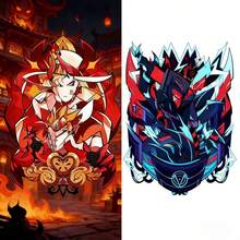 Conjunto de 4 peças de 10 cm de altura com o Alastor do Hotel do Inferno em acrílico para decoração de mesa, pequeno presente colecionável. - Multicolorido - Ver 7