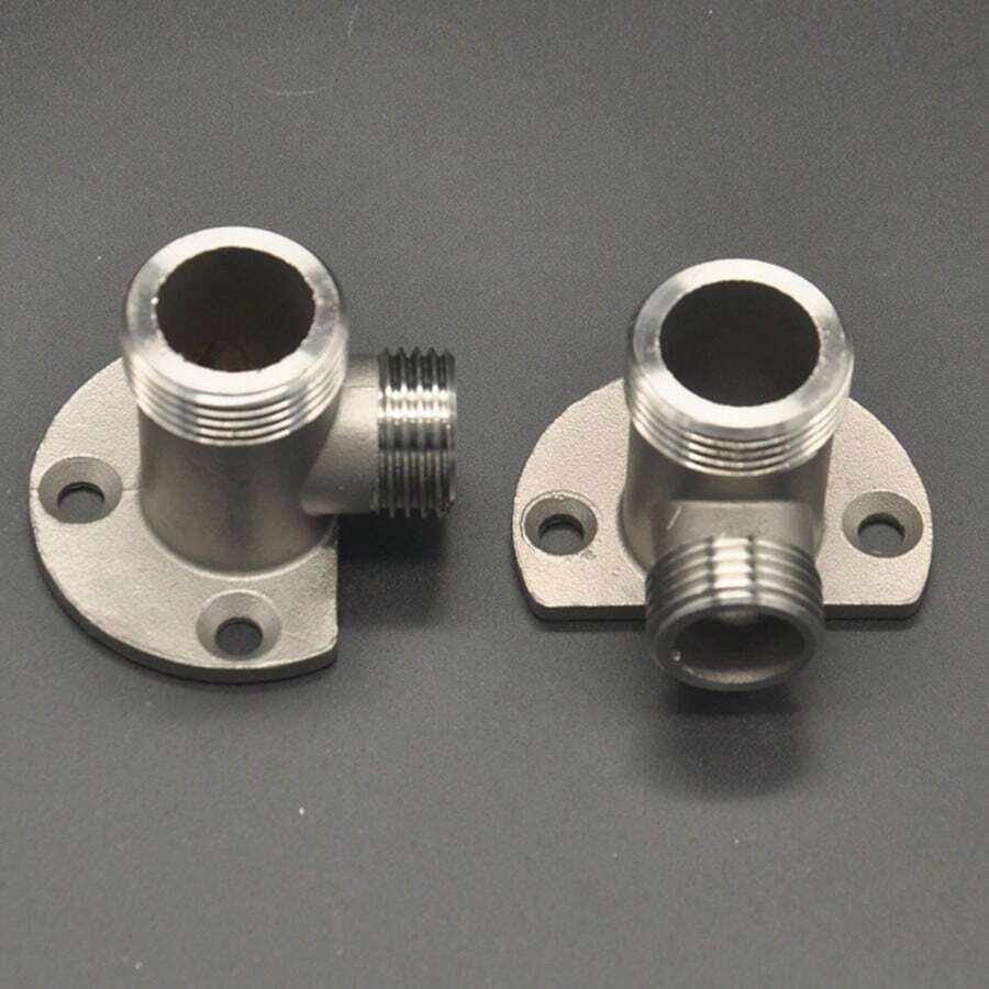 1pc Exposed To Concealed Shower Head Base Converter, Faucet Wall Mount Adapter, Mixing Valve Fixed Base Offset Adapter