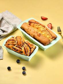 6pcs/4pcs/3pcs/1pc Mini Silicone Bread Molds, Non-Stick Baking Molds Suitable For Baking Bread, Cake, Meat Patties, Can Withstand 4-230°C, Usable In Oven, Microwave, Air Fryer, Also Refrigerator - 彩色 - 查看 6
