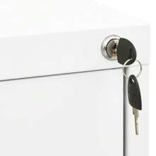 vidaXL Classeur Blanc 46x62x102,5 cm Acciaio - Bianco - Visualizzare 6