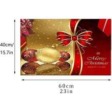 Zempertoopa Weihnachtsteppich Matten, 40 x 60 cm Weihnachtsmatte, Weihnachtsdeko Fußmatte, Weihnachten Home Tür Fußmatten, für Schlafzimmer, Flur Wohnzimmer Boden, Küche Badezimmer Teppich (G) - G - Übersicht 3