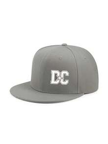 1pc Street Hip Hop Versatile DC Logo Print Flat Brim Baseball Cap, Adjustable Double Buckle, Comfortable Breathable Suitable For Daily Wear - Multicolor - View 8
