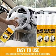 EELHOE 3PCS Multi-Functional Foam Cleaner Set, Wash For Automotive Interior Upholstery, Plastic Instrument Panel, Steering Wheel Parts, Multifunctional Deodorizing Interior Cleaner, Car Steering Wheel Foam Cleaner, Foam Car Wash, Car Detailing Kit - Car Foam Cleaner - View 2