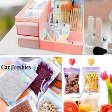 30PCS/10PCS/1PC Self Sealing OPP Bags Pouches Laser Iridescent Zip Lock Bag Repeatable Packaging Jewelry Retail Bag Pouches Bags Gift Wrapping Bags,Christmas - 彩色 - 查看 3