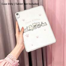 1pc High Transparent Anti-Drop TPU Tablet Case, High Definition 4 Kittens UV Printing, Compatible With IPAD 11 2025, MINI6/7, AIR1/2, Air4/AIR5/Air6/AIR7, 9.7 Inch IPad 2019/2020/2021, 10.2 Inch IPad 10/11, AIR11 (2024/2025), PRO11 (2024), PRO11 (2018-2022), PRO12.9 Inch/AIR13