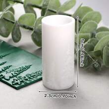 Pine Tree Texture Roller Embossing Tool | Polymer Clay And Ceramic Texture Roller, Plastic Craft Tool For Jewelry Making And Decorative Patterns - Multicolor - View 9