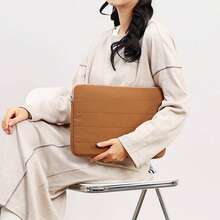 YOONI Korean INS Style Shockproof Laptop Sleeve, Tablet & Notebook Bag, 13/14/15.6″, Minimalist Commuter Case - Multicolor - View 3