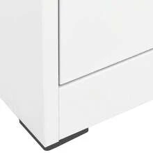 vidaXL Classeur Blanc 46x62x102,5 cm Acciaio - Bianco - Visualizzare 5