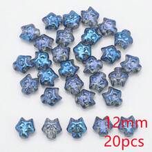 20 piezas/paquete Cuentas de vidrio con forma de zorro de 12 mm, suministros para hacer joyas DIY para collares, pulseras, aretes, colgantes, también adecuados para teléfonos, llaveros, decoración de autos - Pequeño zorro de 12 mm - Ver 16
