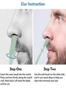 6-In-1 Nose Hair Trimmer Set, Includes Storage Case, Double-Sided Nose Hair Trimmer, Portable 360° Rotating Manual Nose Hair Trimmer, Stainless Steel Double-Sided Nose Hair Scissors, Manual Round Nose Hair Trimmer, Dual-Head Nose Hair Trimmer, Manual Cleaning Nose Hair Trimmer, Small Scraper, Unisex, Colorful - Multicolor - View 6