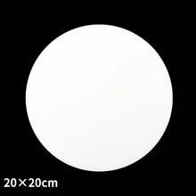 opeth 1个280克棉质帆布3D木质方形画框，适用于油画、丙烯画，白色画框，白色木质棉质帆布画框，密度板圆形画框 - 白色 - 查看 25