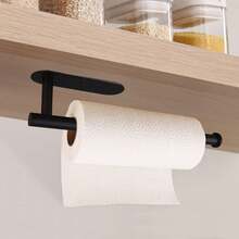 Paper Towel Holders-Blcak,Paper Towels Rolls - For Kitchen,Paper Bulk- Self-Adhesive Under Cabinet - Black - View 5