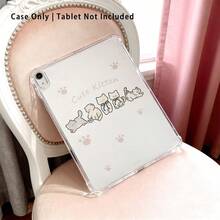 1pc High Transparent Anti-Drop TPU Tablet Case, High Definition 4 Kittens UV Printing, Compatible With IPAD 11 2025, MINI6/7, AIR1/2, Air4/AIR5/Air6/AIR7, 9.7 Inch IPad 2019/2020/2021, 10.2 Inch IPad 10/11, AIR11 (2024/2025), PRO11 (2024), PRO11 (2018-2022), PRO12.9 Inch/AIR13
