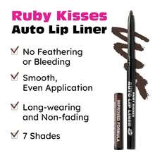 Ruby Kisses Auto Lip Liner (Dark Brown) - Nâu đậm (3 cái) - Xem 2