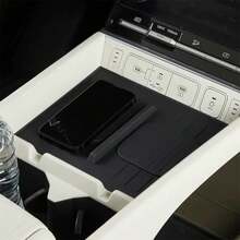 Alfombrilla de silicona antideslizante para reposabrazos de consola central Santa Fe 2024, accesorios para coche HNHJ - B - Ver 2