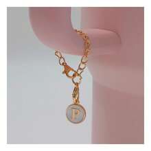 1 Pack Personalized Letter Pendant, Customized Jewelry Accessories For Coffee Cup Identification, Anti-Lost Decoration - White - View 17