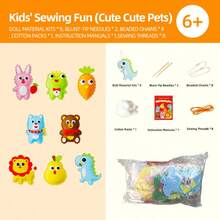 Kinder EVA Nähset - DIY kreatives Anhänger, Puppe, Dekoration, Geschenk, Vliesstoff, Puppe und Spiel, Kinder Kunst und Handwerk, Kinder Handwerksset, Kinder Filzprodukte, Kinder Nähset, Geburtstagsgeschenk, Feiertagsgeschenk, Neujahrgeschenk - Verschiedenfarbig - Übersicht 15